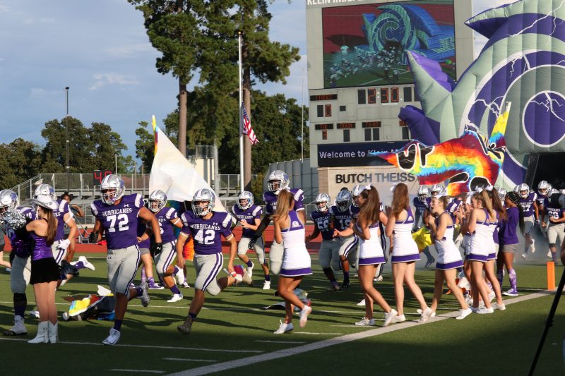 The first ever Varsity football game begins. Photo by: Enrique Paz