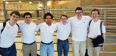 Students which competed at the district VEX contests in Skills USA and TSA. They became state bound for April. Photo courtesy of the Klein Cain Engineering Twitter, @CainEngineers.