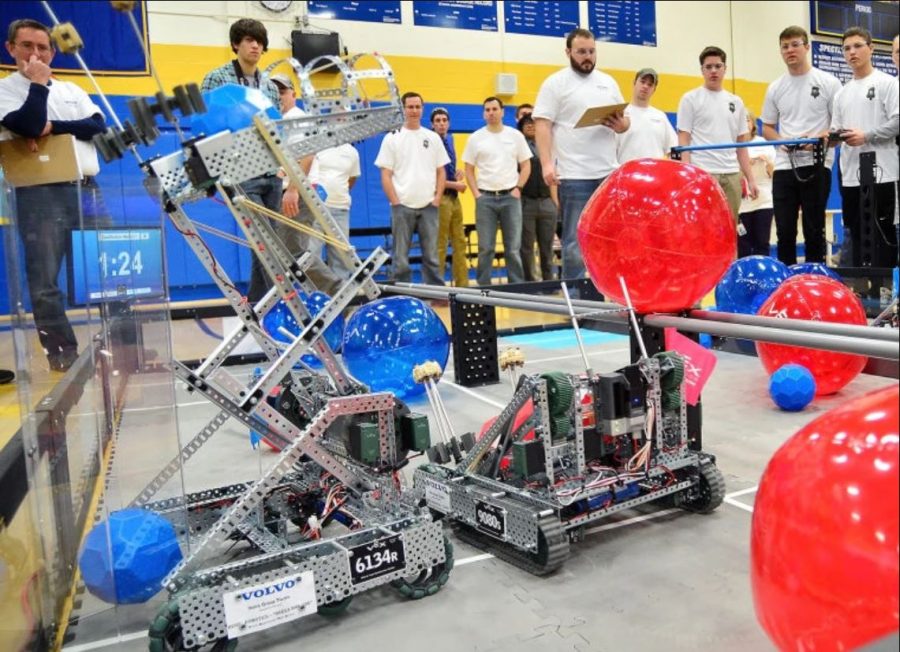 Teams compete at one of the Skills USA Robotics competition where high school students bring out their engineering skills against each other.