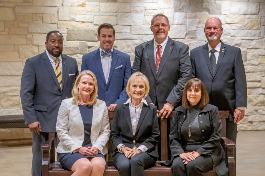 The KISD Board of Trustees.  Dr. McGown will be regularly working with them and building a strong relationship with them. Photo courtesy of Klein ISD.