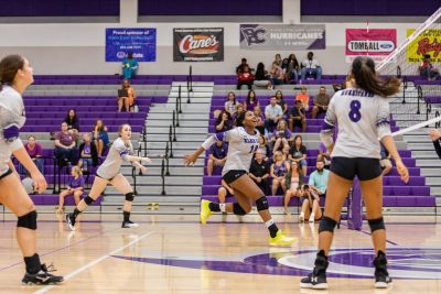 The JV Volleyball team playing against Alief Elsik on Aug. 27, 2019. Photo by: Tyler Grosvenor